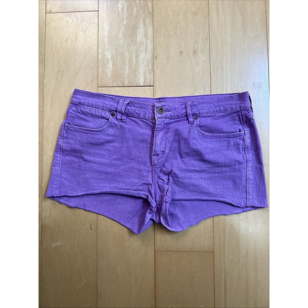 PURPLE DENIM SHORTS Madewell Low Rise Stretch Cotton Short Shorts Size 29
